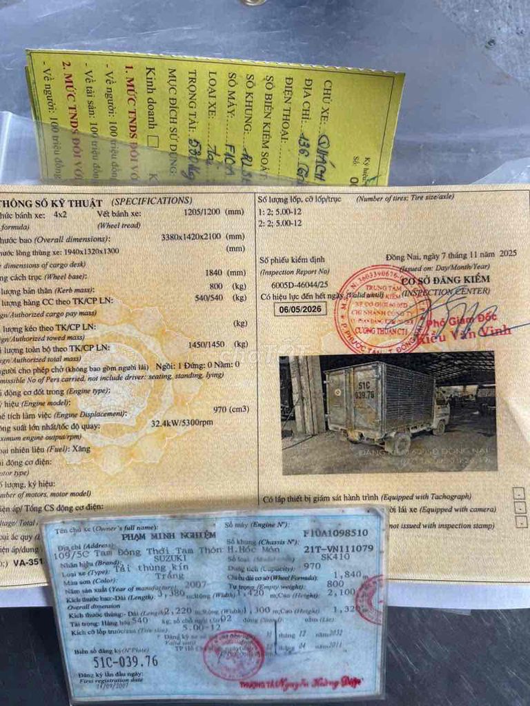 Suzuki 207 kiểm mới máy êm. Mua bán Xe tải, xe ben tại Thành phố Biên Hòa Đồng Nai được đăng bởi Hồ Hiếu  hình 11