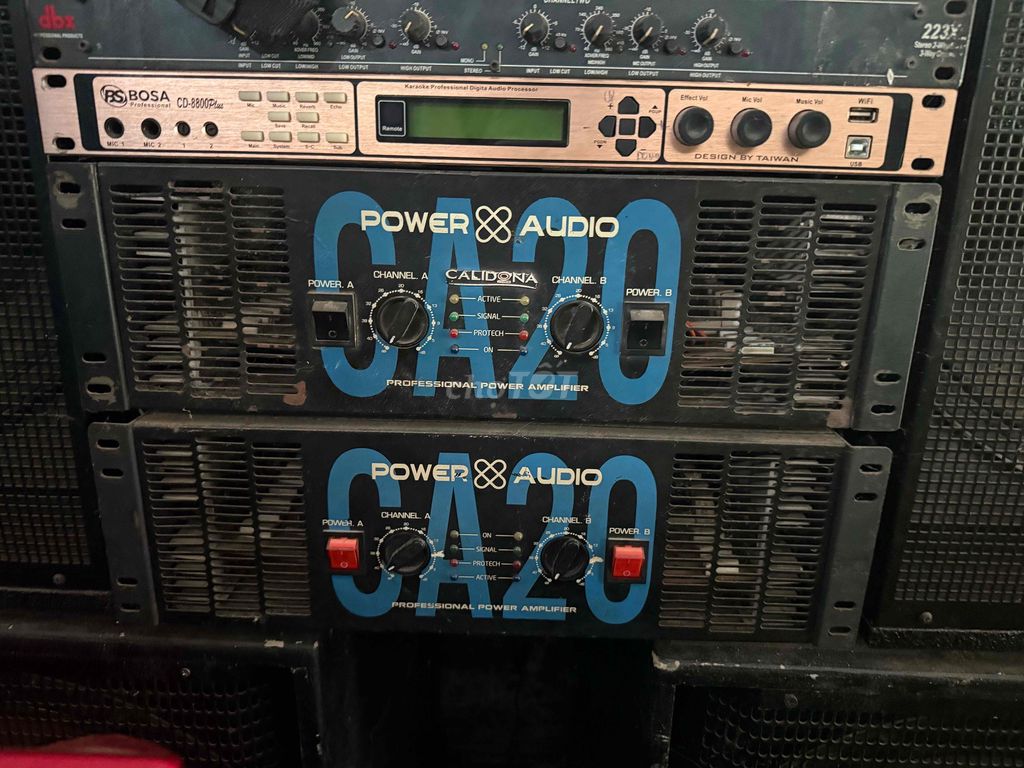 Cục đẩy Power Audio CA20 Đen 40 sò. Mua bán Tivi, Âm thanh tại Huyện Giồng Trôm Bến Tre được đăng bởi T Đ hình 1