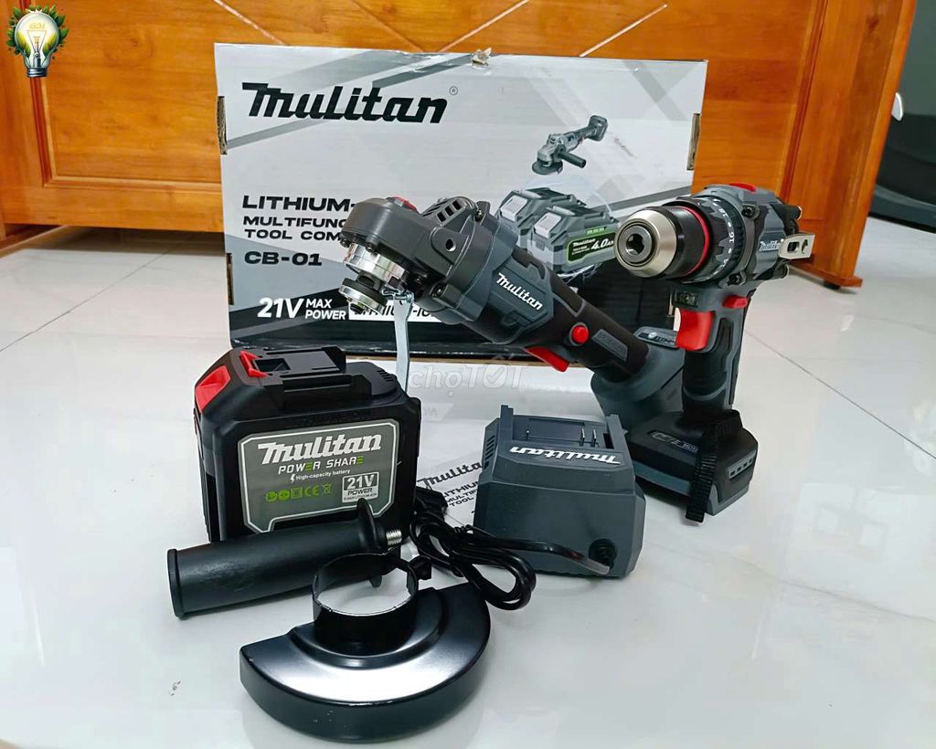 Combo máy mài khoan pin Mulitan CB-01 21V. Mua bán Nội thất, đồ gia dụng khác tại Thành phố Rạch Giá Kiên Giang được đăng bởi MÍT 68 hình 1