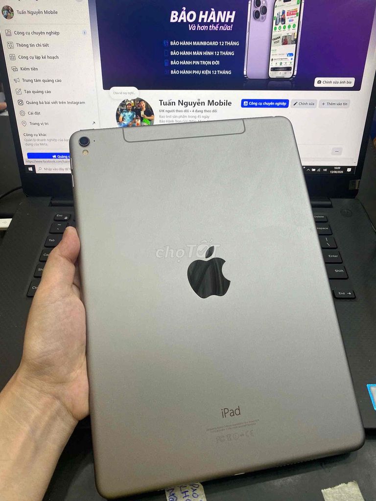 Apple iPad Pro 9.7 inch 128GB Xám LTE. Mua bán Máy tính bảng tại Quận 3 Tp Hồ Chí Minh được đăng bởi Tuấn Nguyễn hình 1