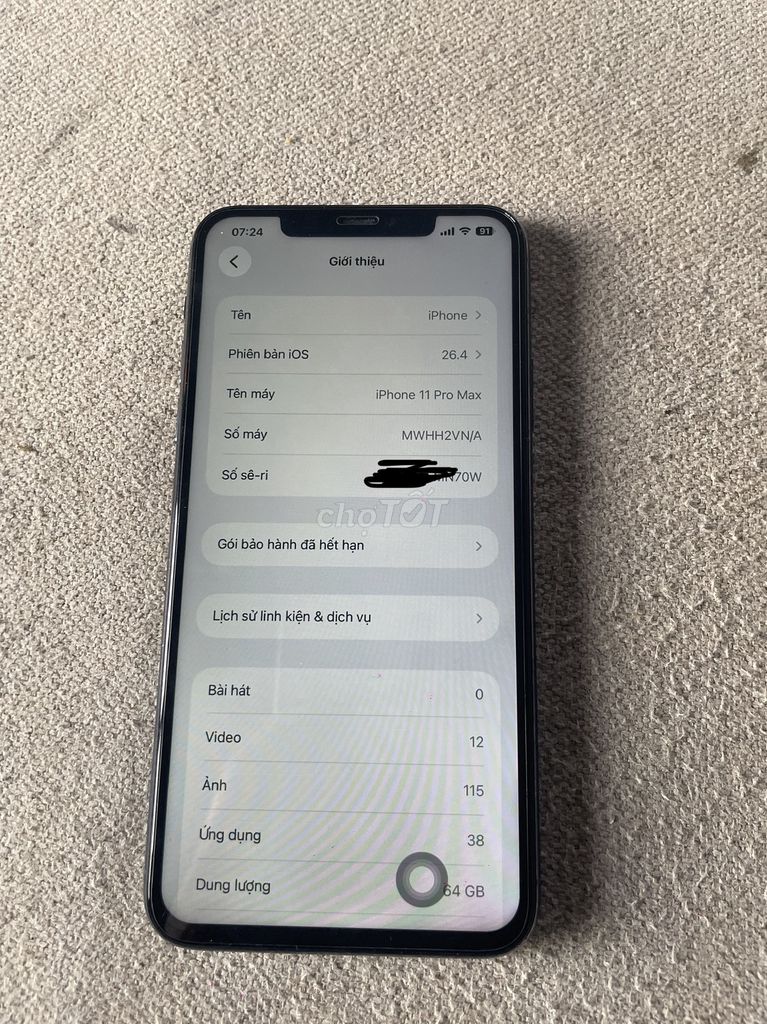 Apple iPhone 11 Pro Max 64GB Xám. Mua bán Điện thoại tại Quận Ngũ Hành Sơn Đà Nẵng được đăng bởi Hà hình 1