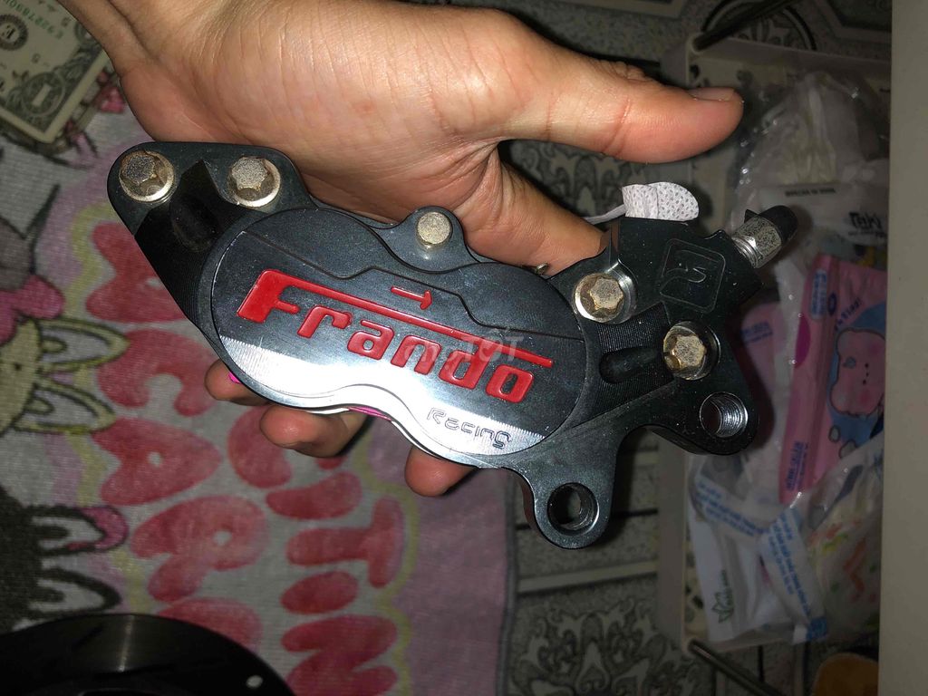 Phanh đĩa xe máy Frando. Mua bán Phụ tùng xe tại Quận 8 Tp Hồ Chí Minh được đăng bởi  Long hình 1