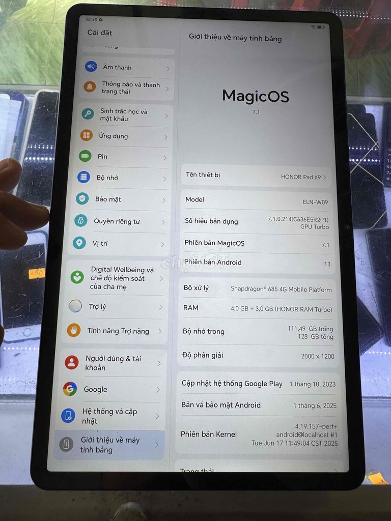 Honor Pad X9 Xám 4GB/128GB. Mua bán Máy tính bảng tại Thành phố Vĩnh Long Vĩnh Long được đăng bởi Hoàng Minh hình 1