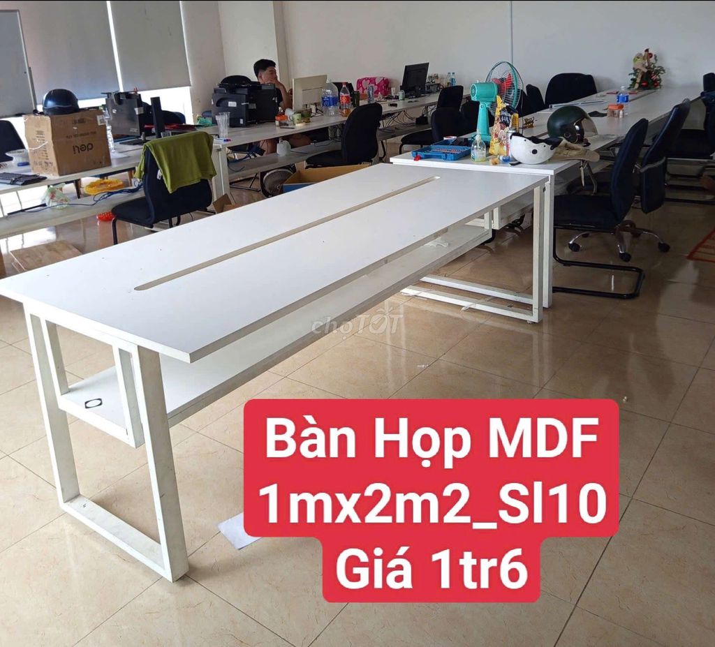 Bàn họp Gỗ MDF Trắng 1mx2m2. Mua bán Đồ dùng văn phòng tại Quận Bình Thạnh Tp Hồ Chí Minh được đăng bởi Kho Thanh Lý Phú Nhàn hình 1