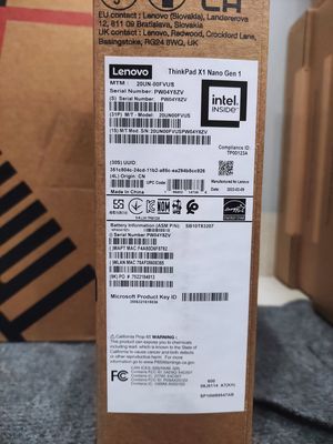 Lap Lenovo ThinkPad X1 Nano i7-1180G7 16GB 13" 2K