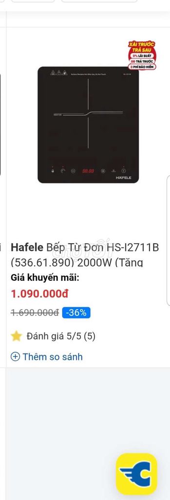 Bếp từ Hafele HS-I2711B. Mua bán Bếp, lò, đồ điện nhà bếp tại Thành phố Thủ Đức Tp Hồ Chí Minh được đăng bởi Nguyễn Văn Hội hình 1