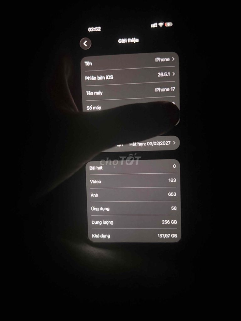 iPhone 17 256GB Xám Đã sử dụng. Mua bán Điện thoại tại Thành phố Thủ Đức Tp Hồ Chí Minh được đăng bởi Nguyễn Phước Thành  hình 1