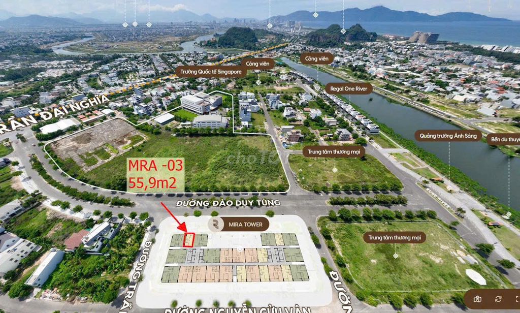 Căn 1PN+ Regal Complex View Sông Biển 55.9m2 Giá Chỉ 57Tr/m2
