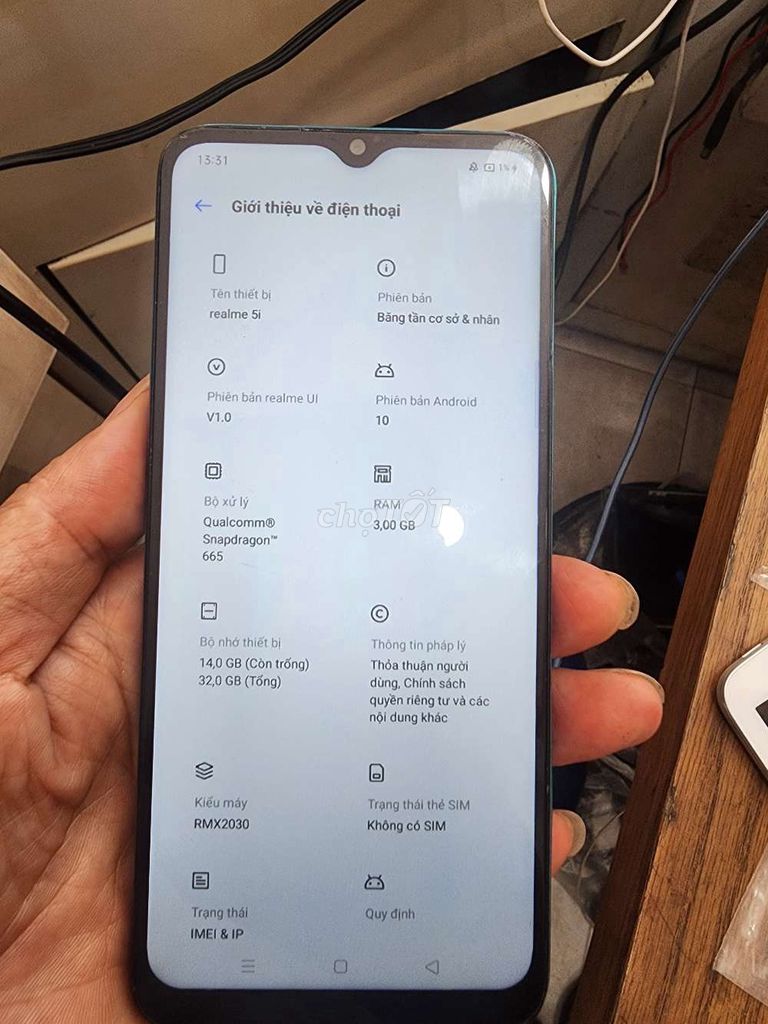 Realme 5i zin đẹp pin 5000,chíp rồng. Mua bán Điện thoại tại Quận Bình Thạnh Tp Hồ Chí Minh được đăng bởi Ngọc Như Quang hình 1