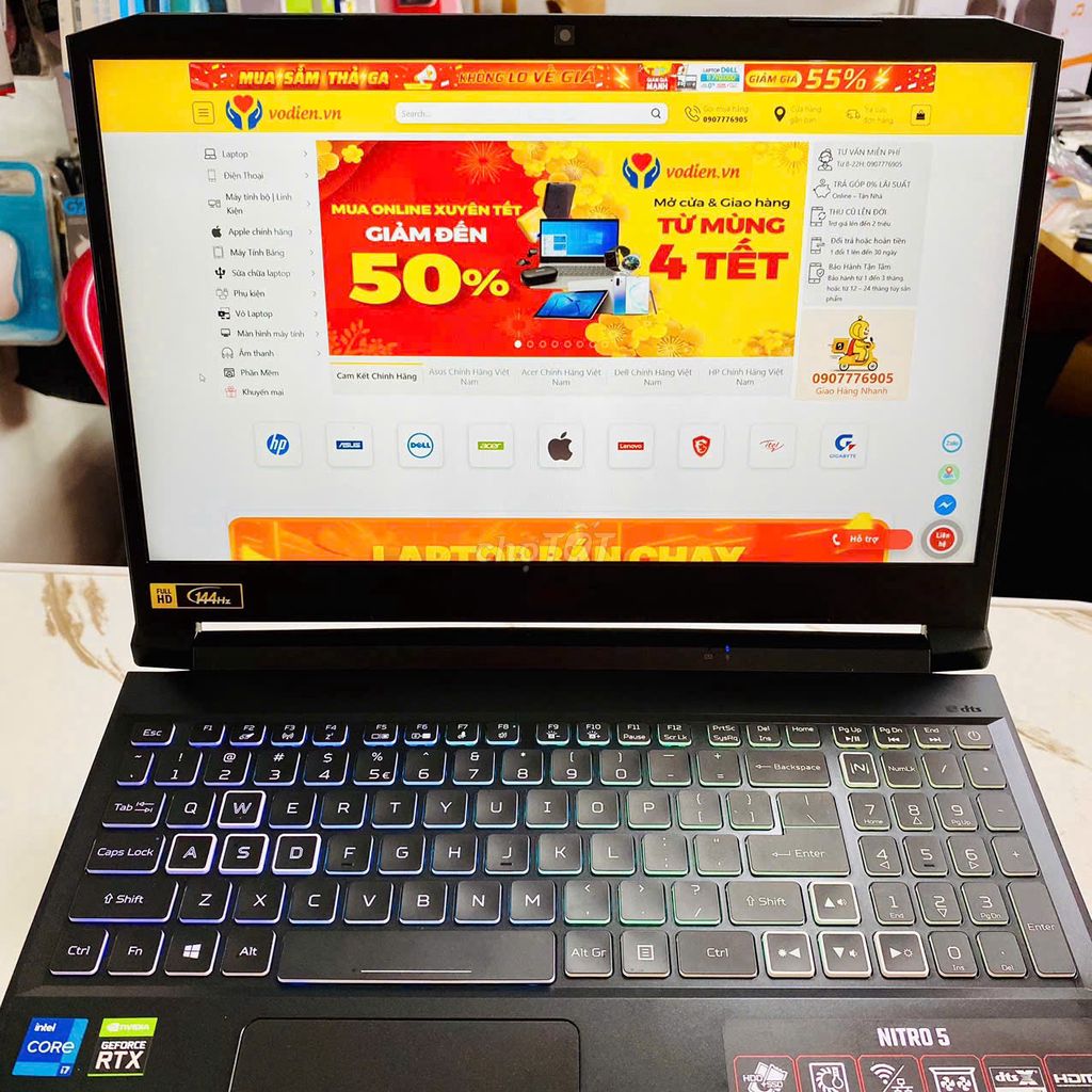 Acer Nitro 5 AN515 i7-11800H-16G-512G-4G-RTX3050Ti. Mua bán Laptop tại Quận Ninh Kiều Cần Thơ được đăng bởi Võ Diện hình 1
