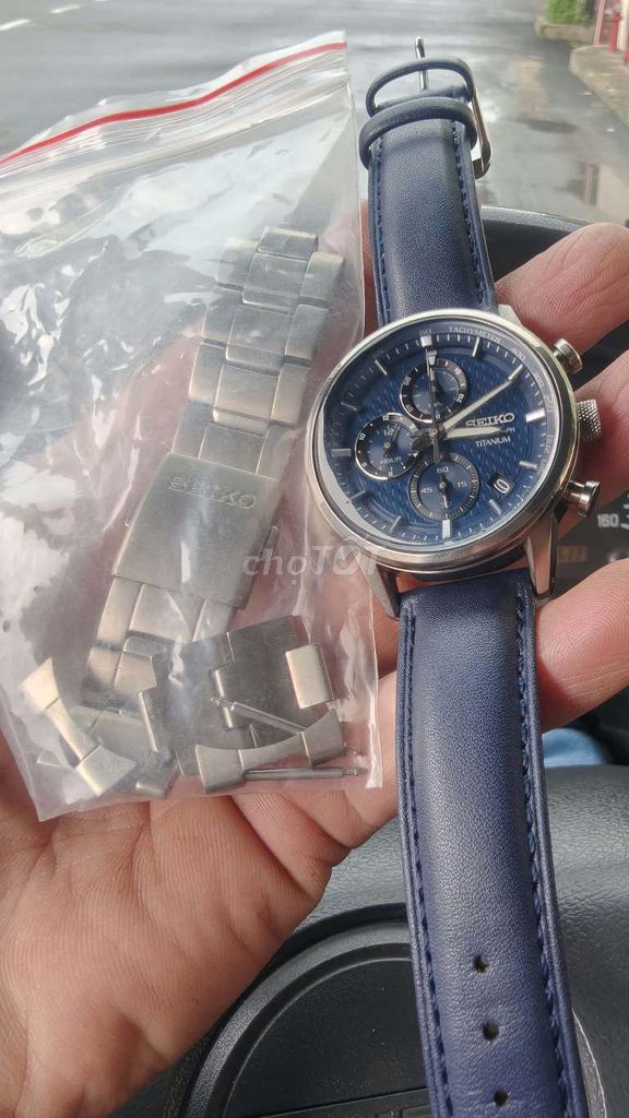 Đồng hồ Seiko nam nữ Titanium xanh dương. Mua bán Đồng hồ tại Huyện Trảng Bom Đồng Nai được đăng bởi Vân Anh hình 1