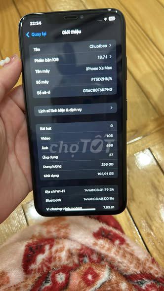 Apple iPhone Xs Max 256GB Đen Không dùng được SIM. Mua bán Điện thoại tại Quận 1 Tp Hồ Chí Minh được đăng bởi Hội Đồ Điện Tử hình 1