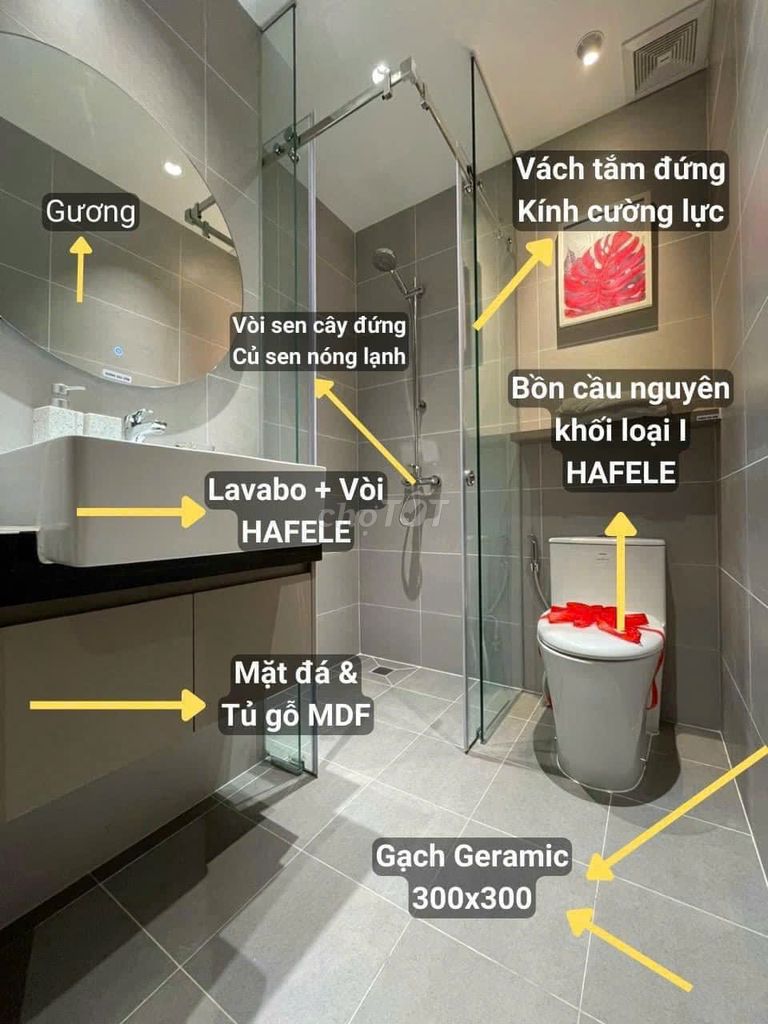 Cần bán căn 2PN 2WC hợp đồng thuê sẵn 14 triệu