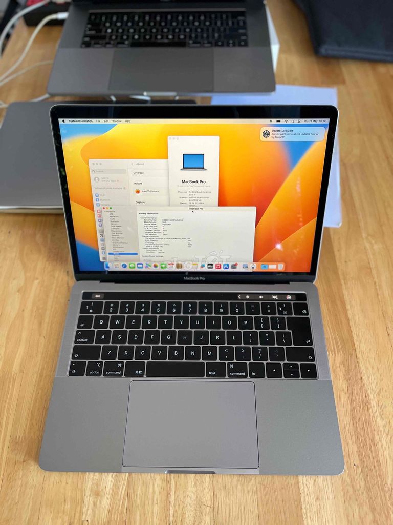 MacBook Pro 2019 i5 16GB/256GB. Mua bán Laptop tại Quận Sơn Trà Đà Nẵng được đăng bởi BƠ BƯ Macbook Cũ hình 1