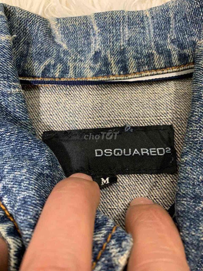 Dsquared2 denim jacket chính hãng độ mới cao