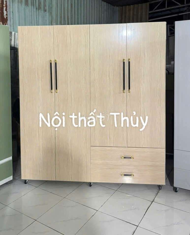 Tủ quần áo Nhựa Đài Loan Vàng gỗ 1m6x1m8 4 cánh. Mua bán Tủ, kệ gia đình tại Quận 4 Tp Hồ Chí Minh được đăng bởi Phương thủy hình 1
