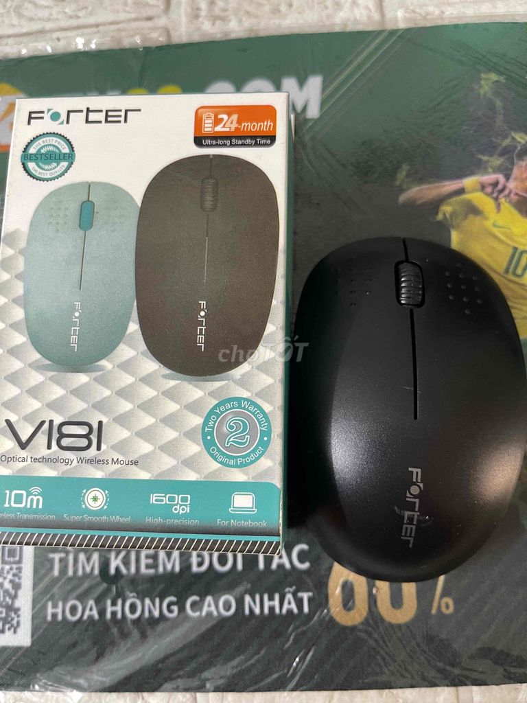 Combo chuột không dây FORTER+ miếng lót chuột. Mua bán Phụ kiện (Màn hình, Chuột...) tại Thành phố Thủ Đức Tp Hồ Chí Minh được đăng bởi Cũ Giá Rẻ hình 1