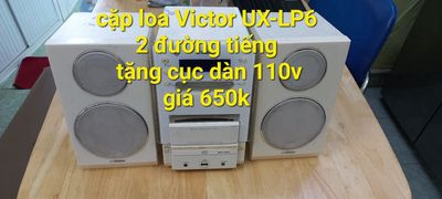 cặp loa mini Victor UX-LP6 hệ 6 ohms - cs 35w/loa