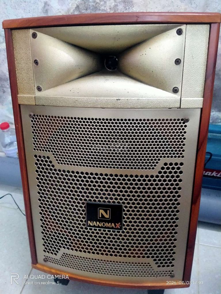 Loa kéo Nanomax Nâu Gỗ kèm Micro Acnos. Mua bán Tivi, Âm thanh tại Quận Bình Thuỷ Cần Thơ được đăng bởi Đại Dũng hình 1