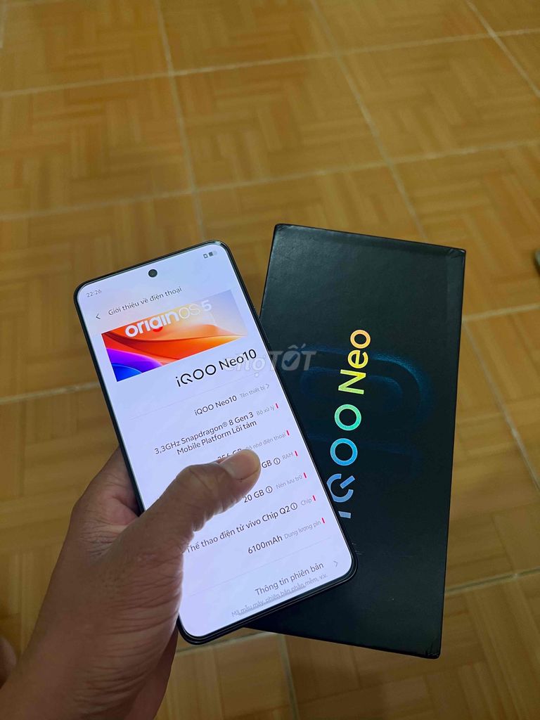e cần bán iqoo neo 10 ram 12/256 full box zin cung. Mua bán Điện thoại tại Thành phố Thủ Dầu Một Bình Dương được đăng bởi Hoàng hải hình 1