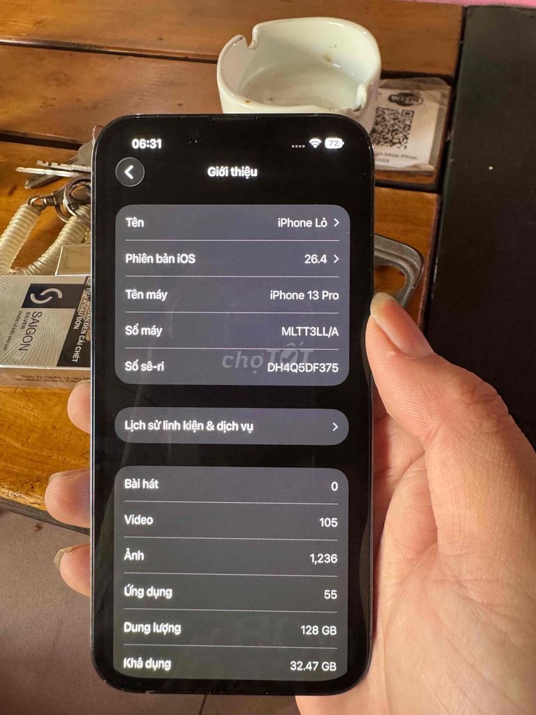 iPhone 13 Pro 128GB Xanh Đã qua sử dụng. Mua bán Điện thoại tại Thành phố Biên Hòa Đồng Nai được đăng bởi Tìm ip hình 1