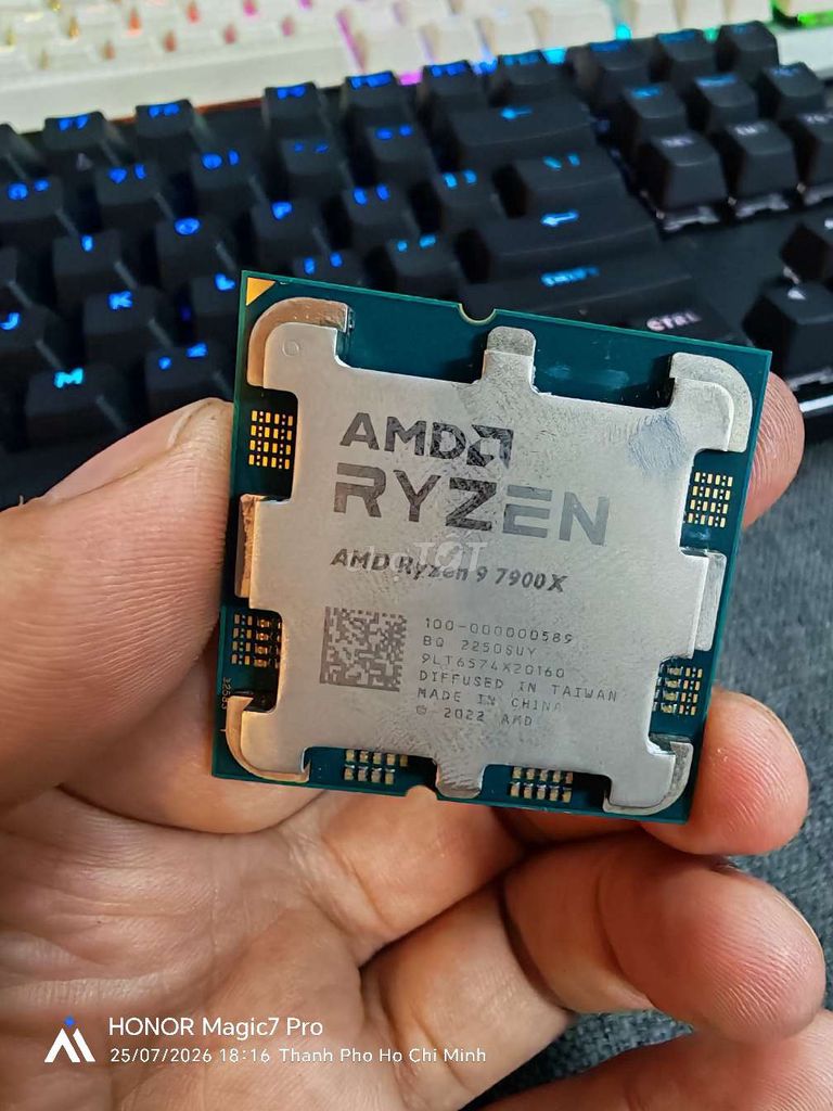 CPU AMD Ryzen 9 7900X. Mua bán Linh kiện (RAM, Card...) tại Quận Phú Nhuận Tp Hồ Chí Minh được đăng bởi Hoàng Đình Thắng hình 1
