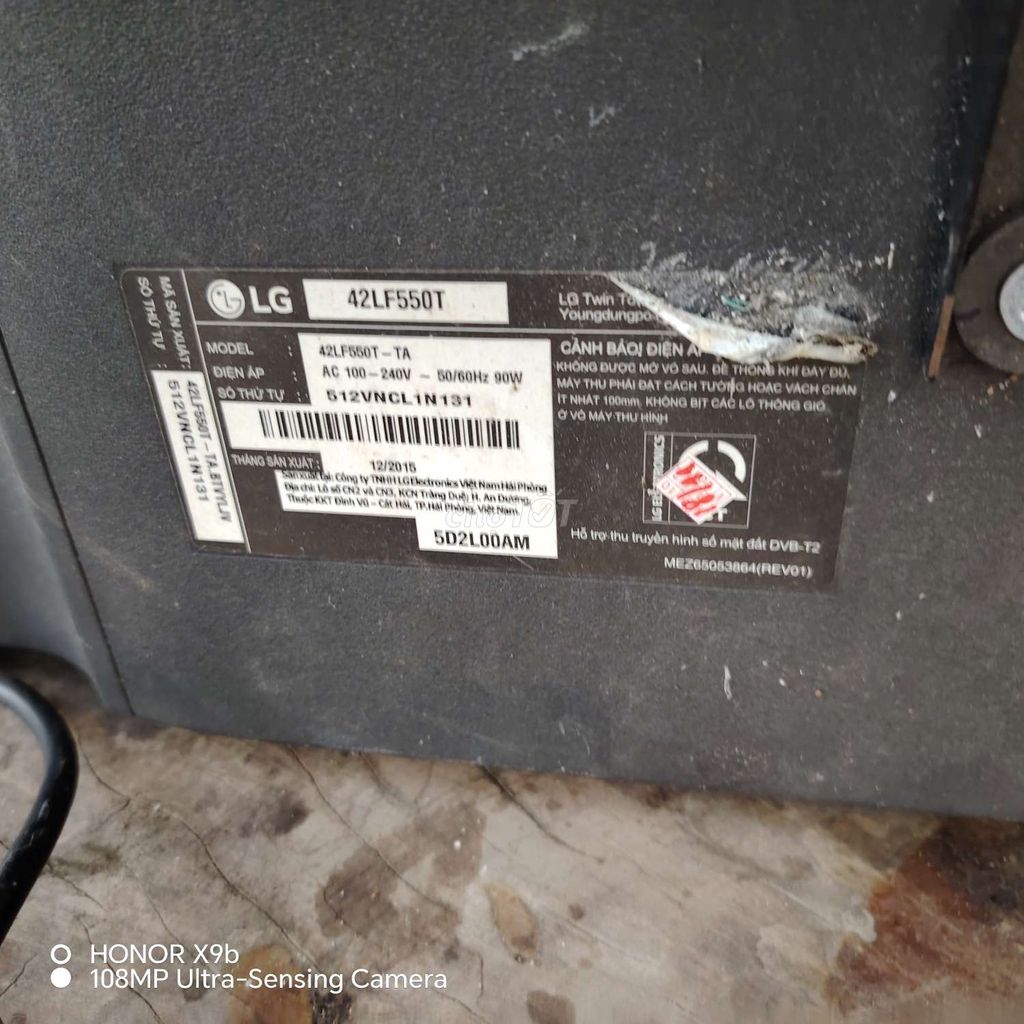 Tivi LG 42LF550T Hư màn hình. Mua bán Tivi, Âm thanh tại Thị xã Hương Thủy Thừa Thiên Huế được đăng bởi Thanh Ái hình 1
