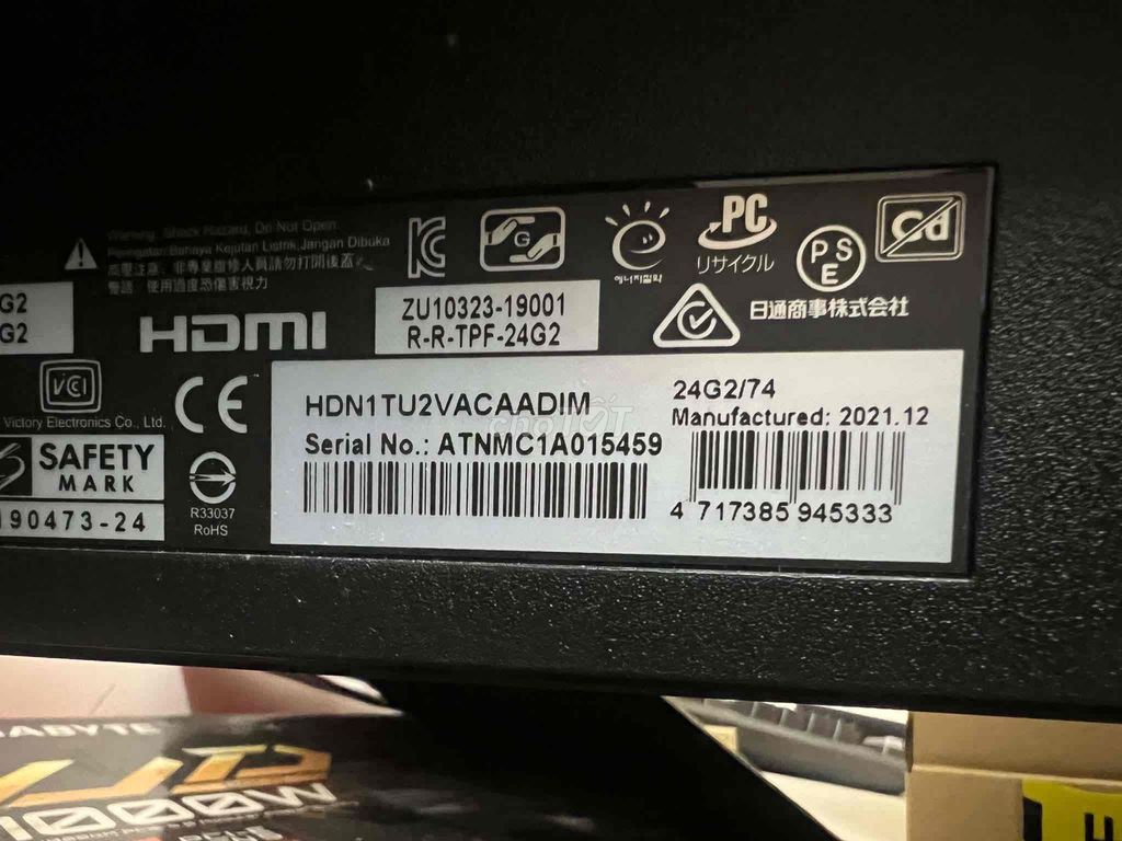 Màn hình AOC 24G2 24 inch 144Hz FullHD IPS Đen. Mua bán Phụ kiện (Màn hình, Chuột...) tại Quận Phú Nhuận Tp Hồ Chí Minh được đăng bởi Thắng hình 1