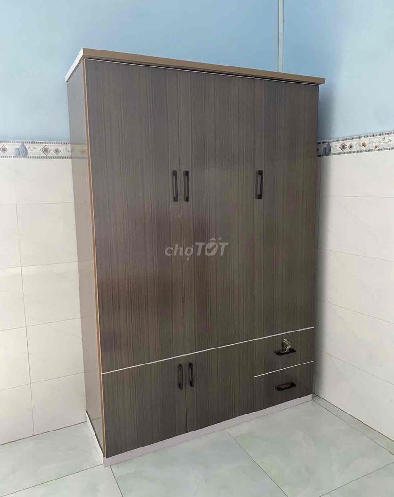 Tủ quần áo nhựa Đài Loan Nâu 1m25. Mua bán Tủ, kệ gia đình tại Thành phố Thủ Đức Tp Hồ Chí Minh được đăng bởi Hong Le hình 1