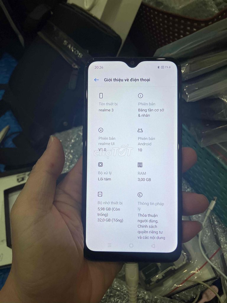 Bán Realme 3 zin cũ. Mua bán Điện thoại tại Quận Hà Đông Hà Nội được đăng bởi Mạnh Mobile hình 1