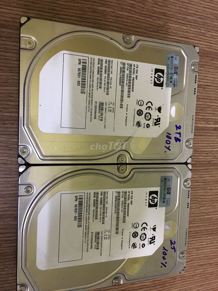 hdd 2tb 7200 RMP 100% sức khỏe