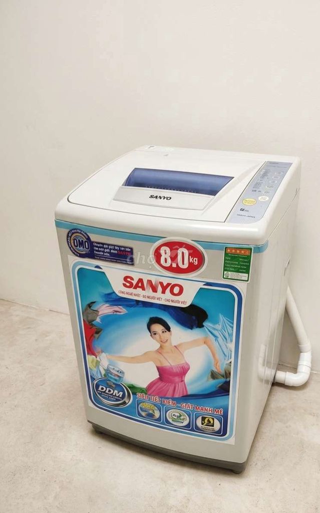 Máy giặt Sanyo 8.0 kg Trắng. Mua bán Máy giặt tại Quận Thanh Xuân Hà Nội được đăng bởi Thanh Trúc hình 1