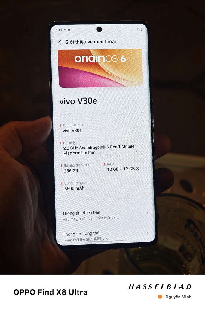 Vivo V30e 12GB/256GB. Mua bán Điện thoại tại Quận Hai Bà Trưng Hà Nội được đăng bởi Quốc Bảo hình 1