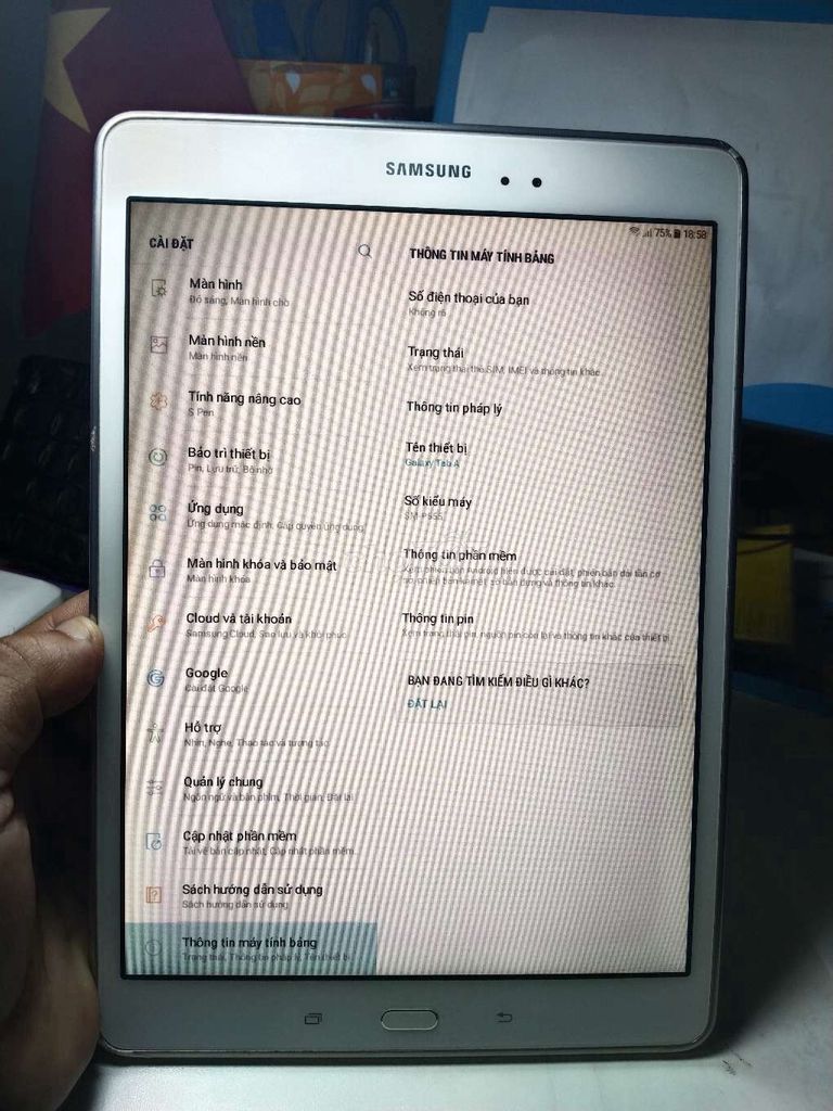 Samsung Galaxy Tab A 16GB Trắng. Mua bán Máy tính bảng tại Quận Bình Tân Tp Hồ Chí Minh được đăng bởi Thanh phi hình 1