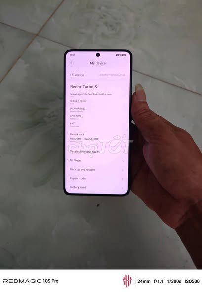 Xiaomi Redmi Turbo 3 256GB Đen. Mua bán Điện thoại tại Quận 11 Tp Hồ Chí Minh được đăng bởi Hội Đồ Điện Tử hình 1
