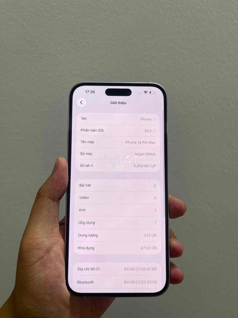 Apple iPhone 14 Pro Max 512GB Đã thay pin. Mua bán Điện thoại tại Quận Ba Đình Hà Nội được đăng bởi Nguyễn Mạnh Hải hình 1