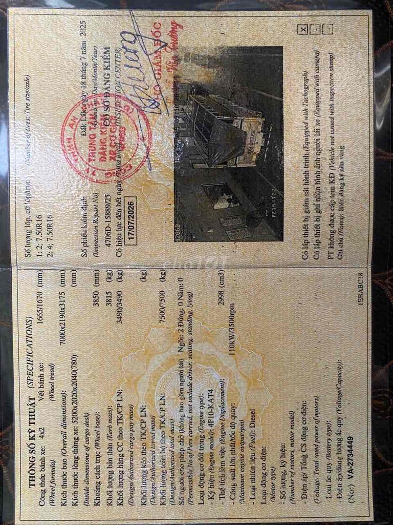 cần bán mitsubishi 3,5T đời 2021. Mua bán Xe tải, xe ben tại Huyện Krông Pắc Đắk Lắk được đăng bởi BBB hình 10