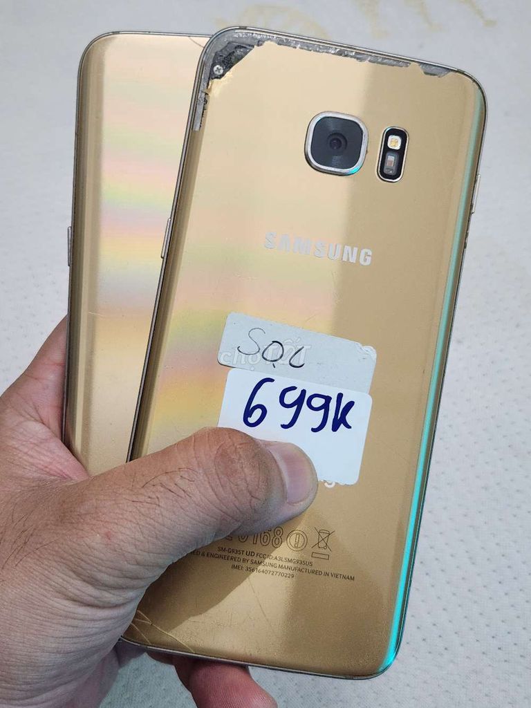 Samsung Galaxy S7 Edge Vàng 32GB 4GB. Mua bán Điện thoại tại Huyện Bình Chánh Tp Hồ Chí Minh được đăng bởi Thảo Samsung hình 1