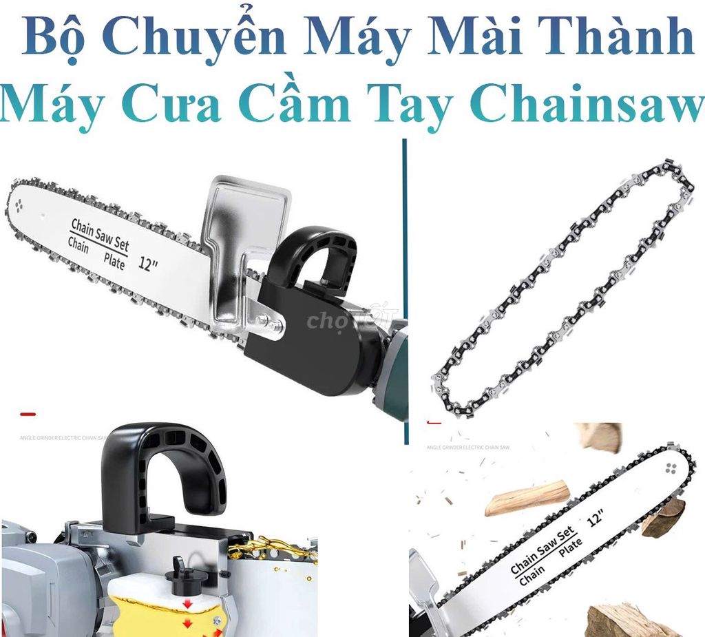 Bộ chuyển đổi Máy Mài Sang Chainsaw 12 inch. Mua bán Đồ chuyên dụng, Giống nuôi trồng tại Thành phố Biên Hòa Đồng Nai được đăng bởi Phạm Quỳnh hình 1