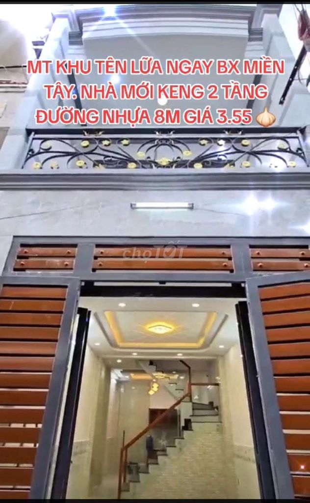 🔥MT KHU TÊN LỮA 36M2 NHÀ MỚI
2 TẦNG NHỰA 8M CHỈ 3.X TỶ.

- Một trệt