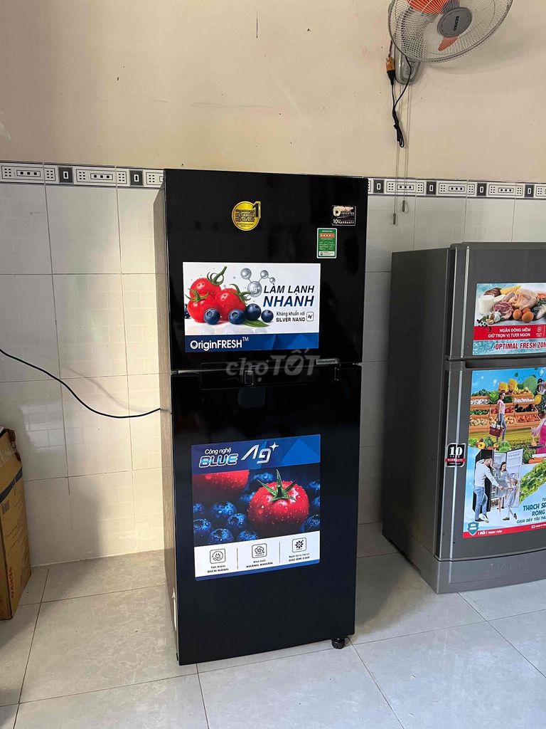 Tủ lạnh Samsung 208L Inverter Đen. Mua bán Tủ lạnh tại Quận Bình Tân Tp Hồ Chí Minh được đăng bởi Điện Lạnh Cường Mạnh hình 1