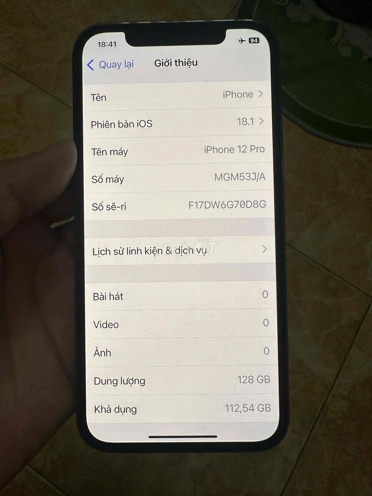 iPhone 12 Pro 128GB Xám. Mua bán Điện thoại tại Quận Lê Chân Hải Phòng được đăng bởi Duy Đại hình 1