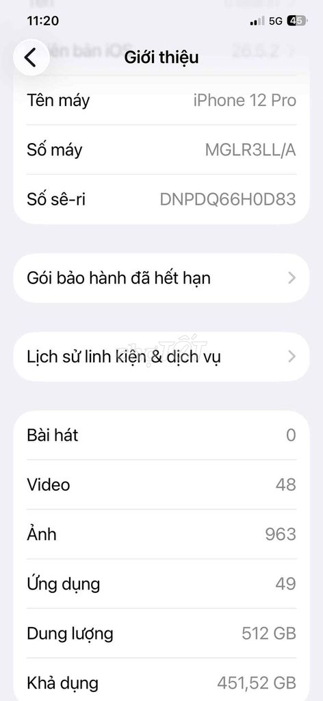 Apple iPhone 12 Pro 512GB Màn hình thay LCD. Mua bán Điện thoại tại Quận Bình Thuỷ Cần Thơ được đăng bởi Y&P ent. hình 1