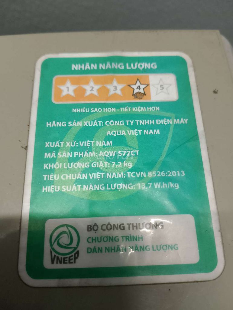 Thanh lý máy giặt nhà dùng