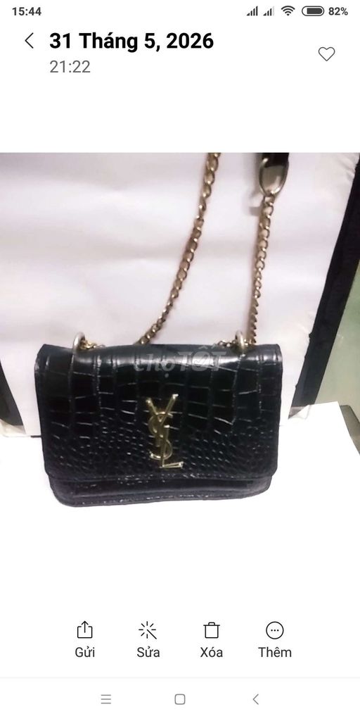 👜 Túi chéo da dập vân cá sấu logo mạ vàng YSL, sip. Mua bán Túi xách tại Quận Ninh Kiều Cần Thơ được đăng bởi Shop Tứ Quí hình 1