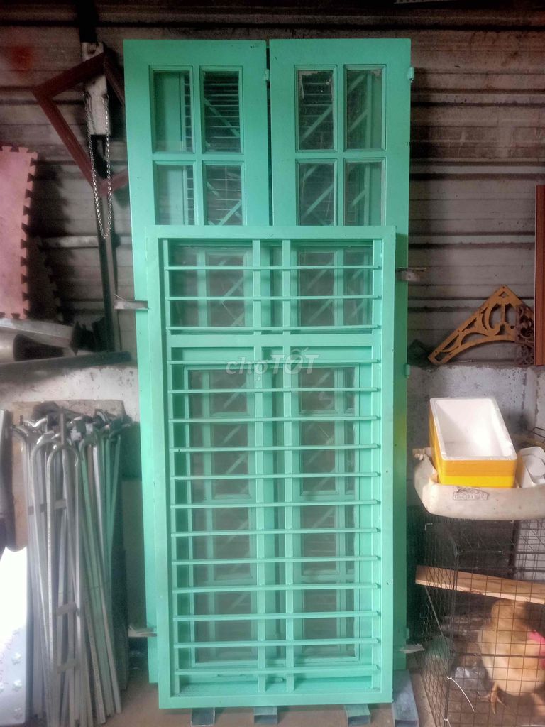 Cửa sổ lật Sắt Xanh ngọc 80cm x 1m58 chống trộm. Mua bán Nội thất, đồ gia dụng khác tại Thành phố Thủ Đức Tp Hồ Chí Minh được đăng bởi Long hình 1