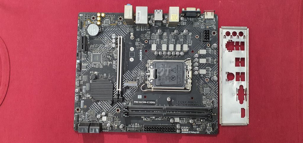 Main MSI PRO H610M-E DDR4, BH 8/2026. Mua bán Linh kiện (RAM, Card...) tại Quận Bình Thuỷ Cần Thơ được đăng bởi Lê Viết Thanh hình 1