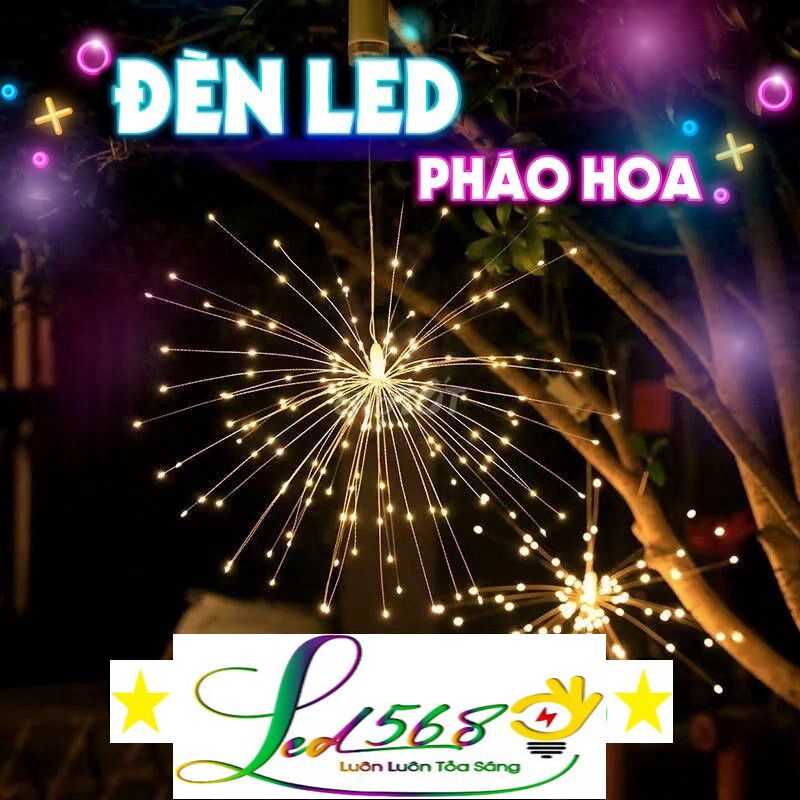 Dây đèn Led pháo hoa bộ 5 chùm led chống nước