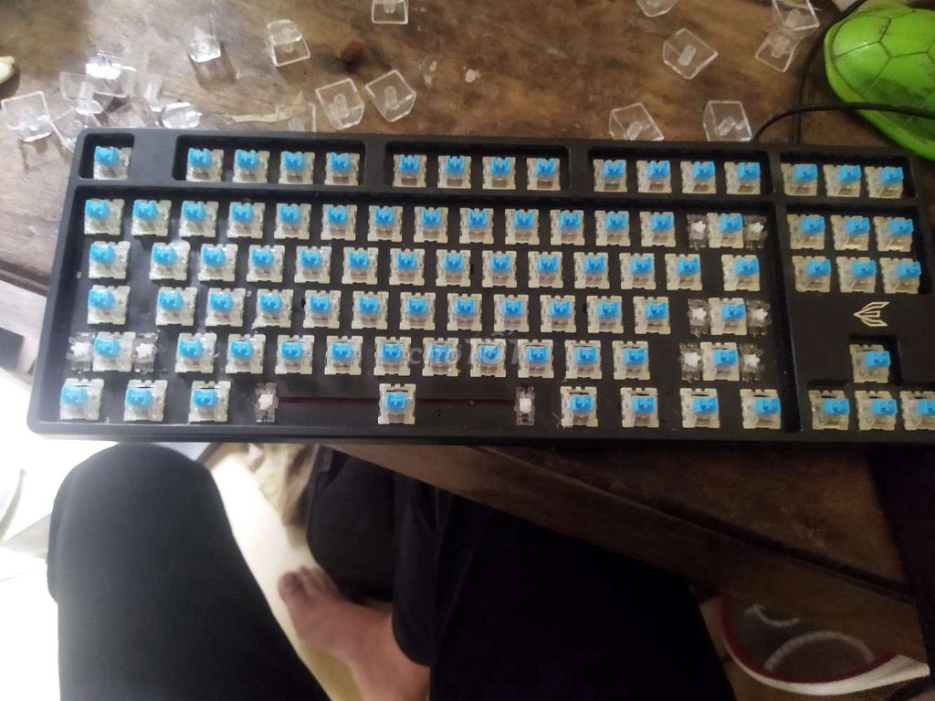 Bàn phím cơ K200 Blue Switch Đen. Mua bán Phụ kiện (Màn hình, Chuột...) tại Huyện Vụ Bản Nam Định được đăng bởi Sơn Ley hình 1