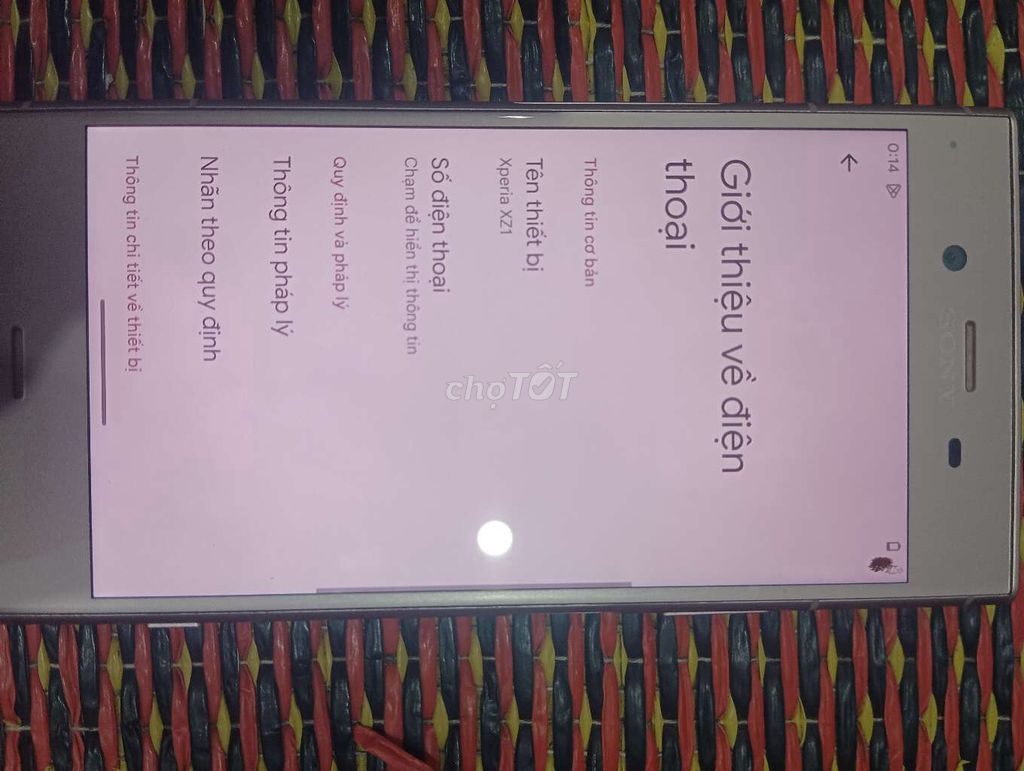 Sony Xperia XZ1 Hồng chấm mực nhỏ. Mua bán Điện thoại tại Quận Hoàng Mai Hà Nội được đăng bởi Hoang Long hình 1